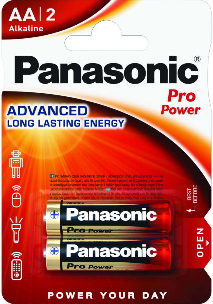 Набор батареек щелочных АА | Pro Power | Panasonic