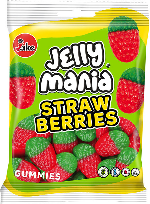 Мармелад жевательный со вкусом клубники | Jelly Mania | Jake