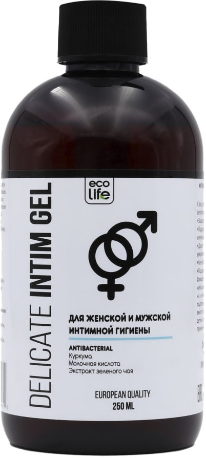Гель для интимной гигиены с молочной кислотой «Куркума и чайное дерево» | Eco life | TopLife