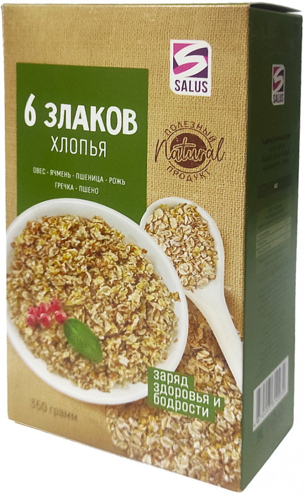 Хлопья «6 злаков» | SALUS