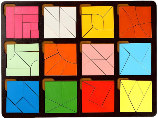 Доска развивающая «Сложи квадрат»