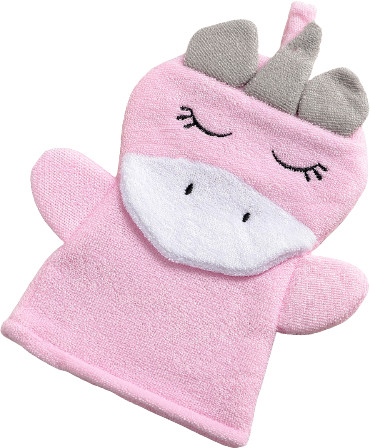 Мочалка-варежка детская «Единорожка» | Доляна