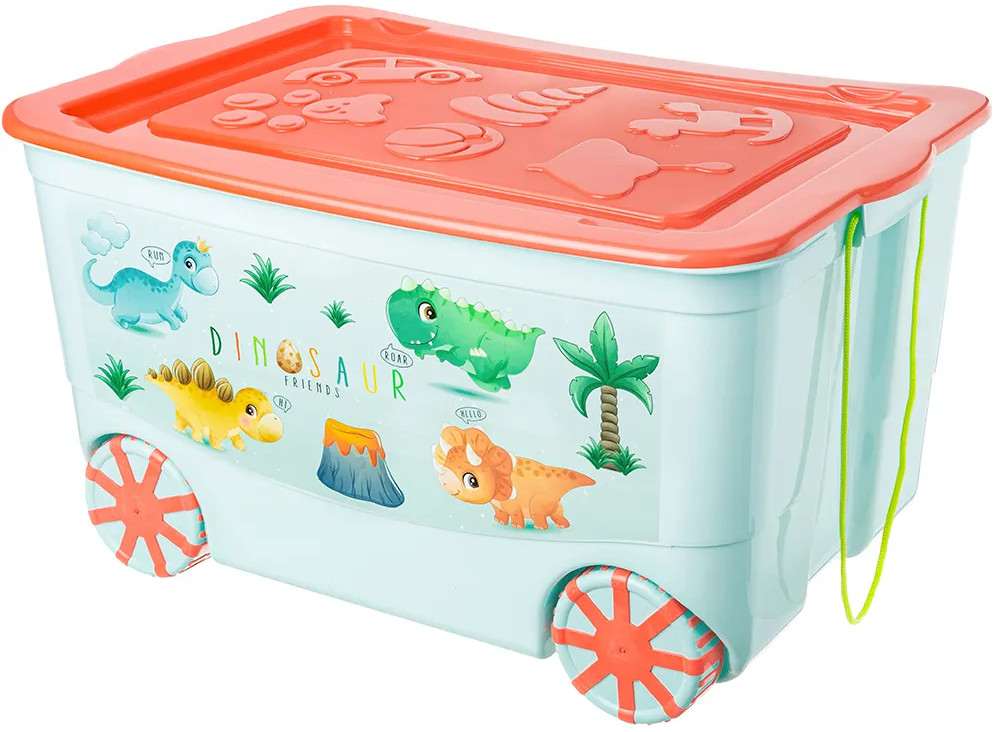 Ящик для хранения игрушек «Динозаврики» | KidsBox | El Casa