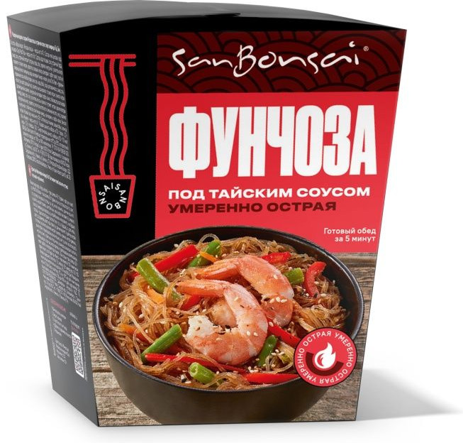 Вермишель под тайским соусом умеренно острая | SanBonsai