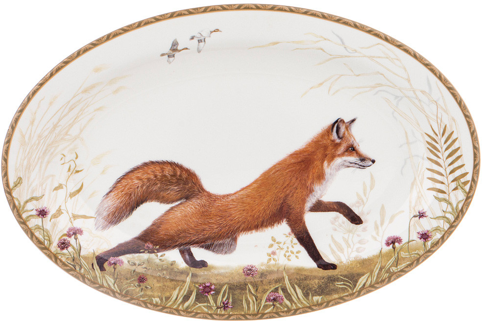 Блюдо овальное «Охота» | Охота | Lefard