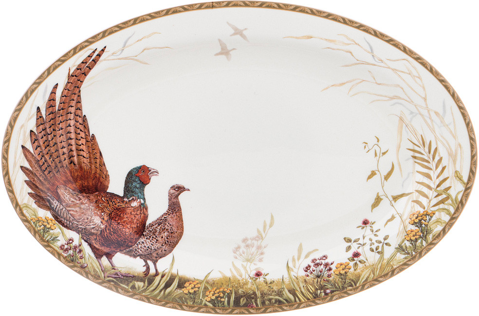 Блюдо овальное «Охота» | Охота | Lefard