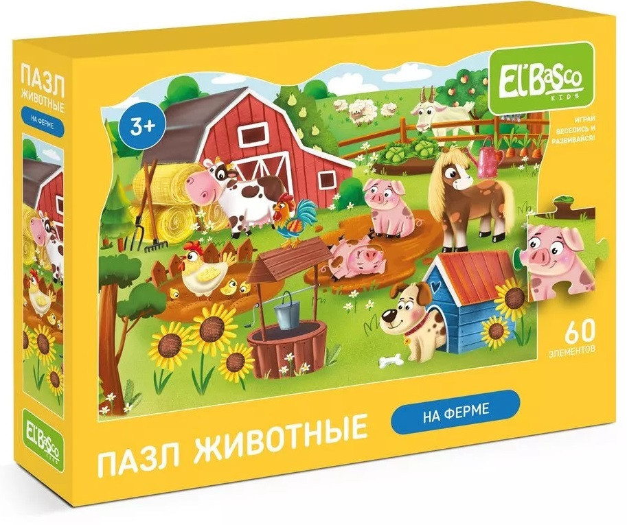 Пазл «На ферме» | El`BascoToys