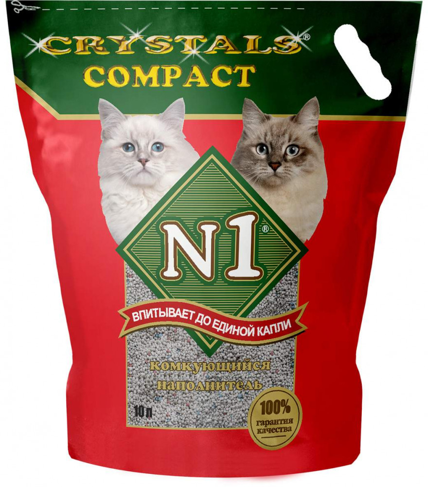 Наполнитель для кошачьего туалета комкующийся | Compact | N1