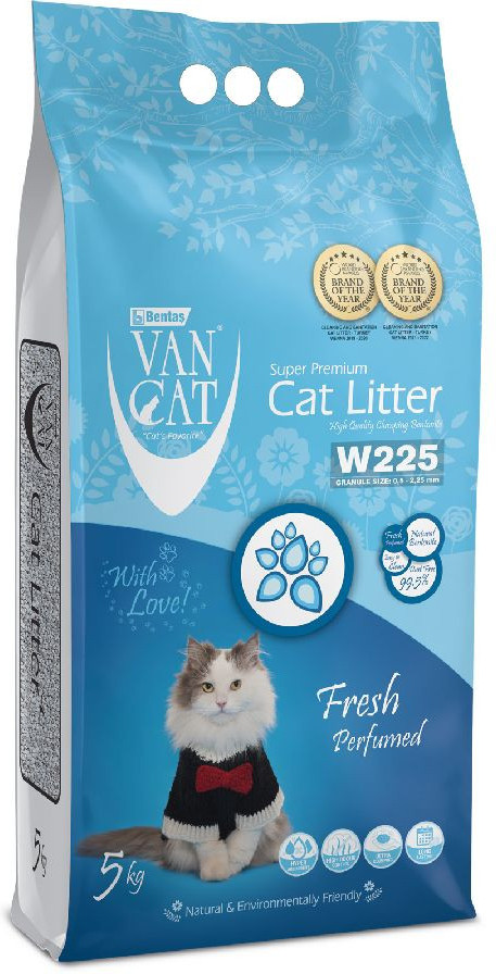 Наполнитель для кошачьего туалета комкующийся «Fresh» | Van Cat