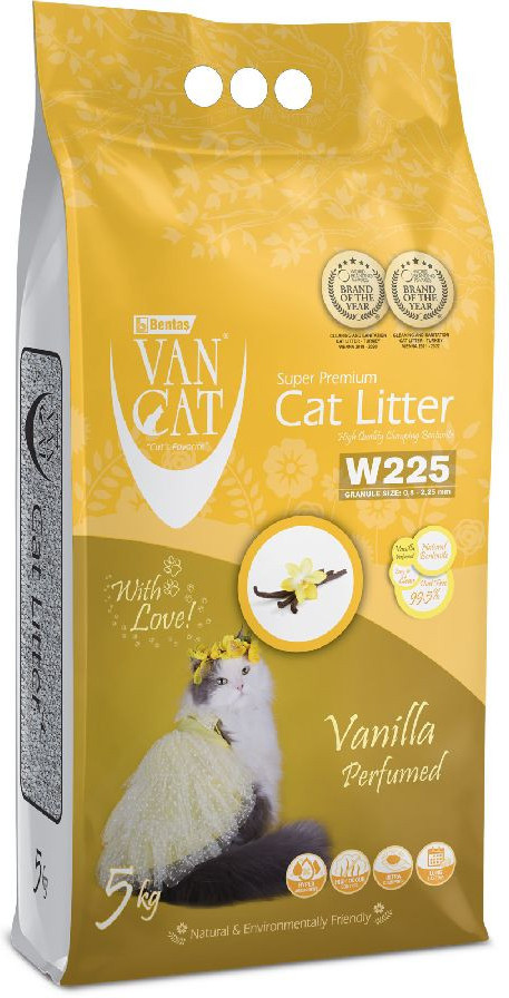 Наполнитель для кошачьего туалета комкующийся «Vanilla» | Van Cat