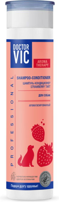 Шампунь-кондиционер для собак «Strawberry tart» | Doctor VIC