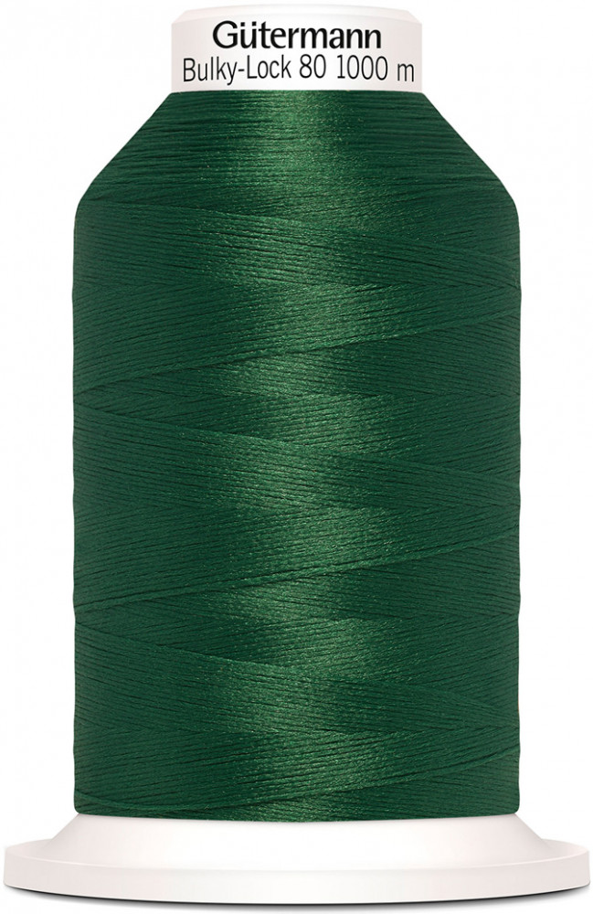 Нить текстурированная, цвет зеленый трилистник №340 | Bulky-Lock | Guetermann