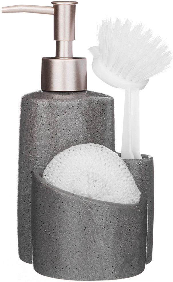 Дозатор для моющего средства с губкой и щеткой | Lefard