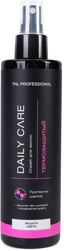 Спрей для волос термозащитный с протеинами шелка «Защита цвета» | Daily Care | TNL Professional