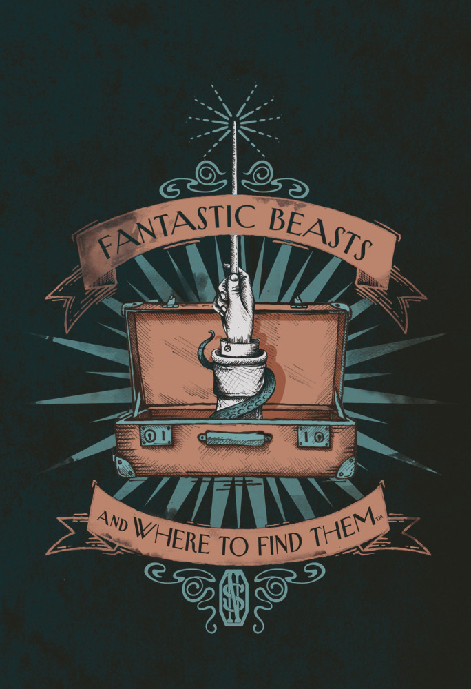 Обложка для паспорта «Фантастические твари. Чемодан» | Вселенная Harry Potter/ Гарри Поттер