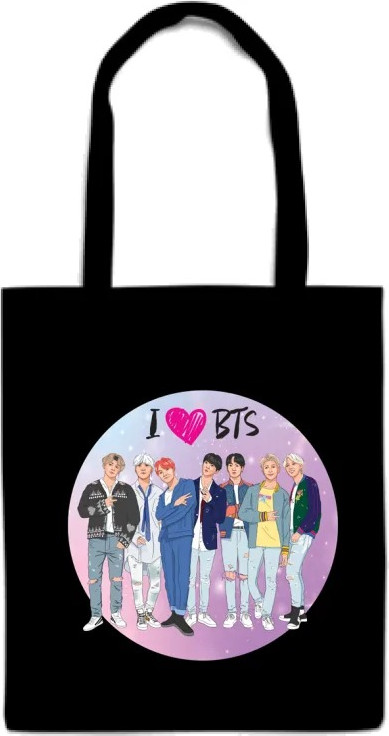 Сумка-шоппер «I love BTS»