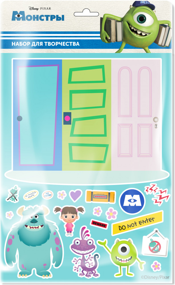 Наклейки по номерам многоразовые «Университет монстров» | ND Play