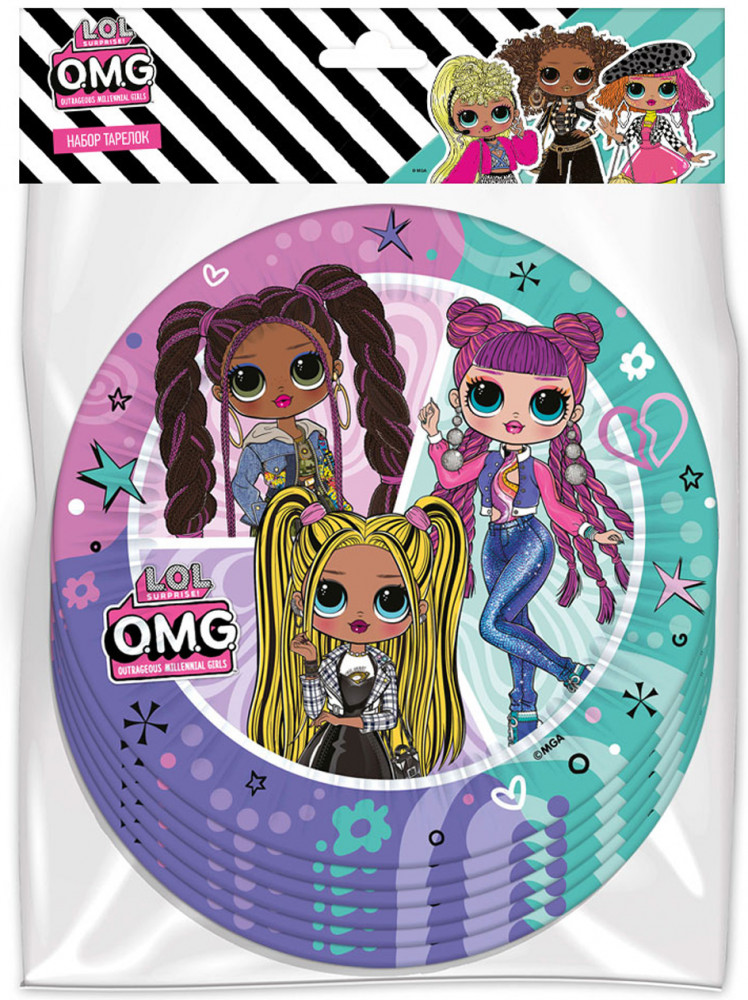Набор тарелок бумажных «LOL» | ND Play