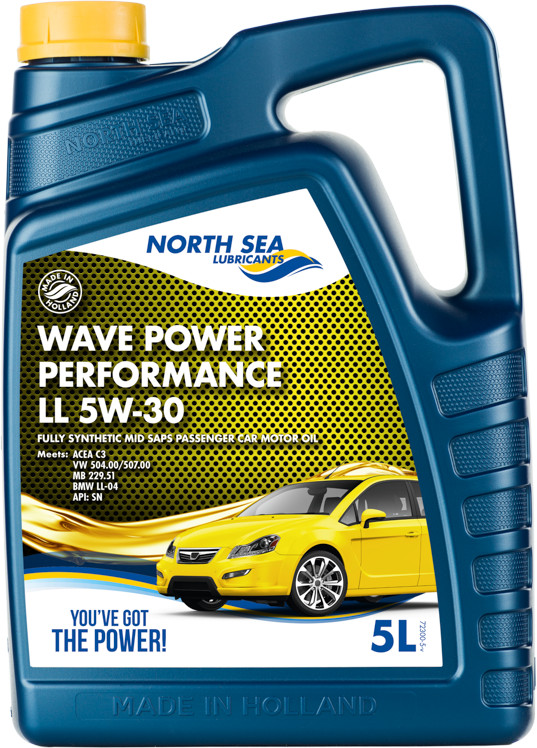 Моторное масло North Sea Wave power performance LL 5W-30 | North Sea Lubricants