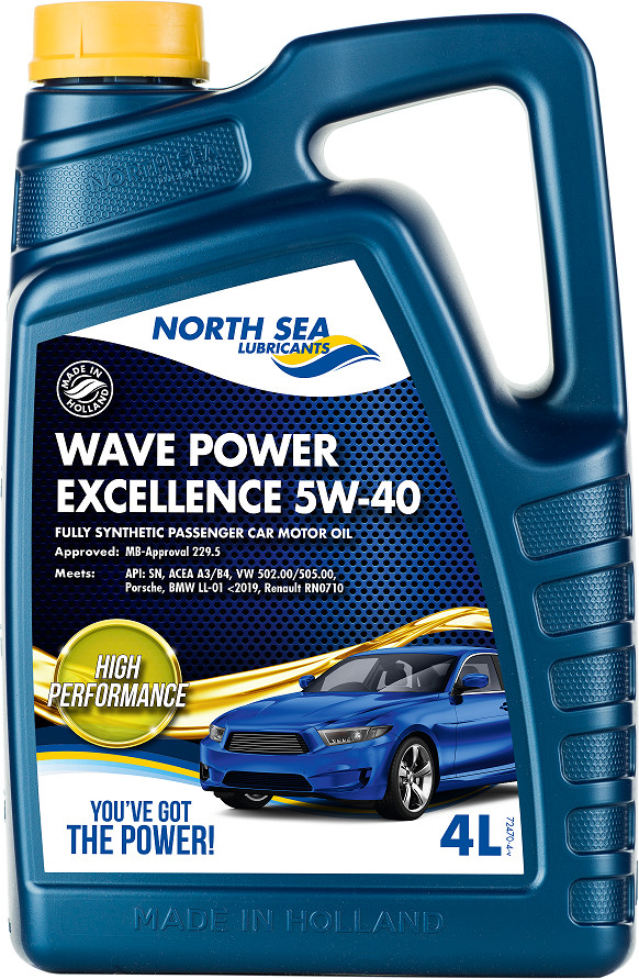Моторное масло North Sea Wave power excellence 5W-40 | North Sea Lubricants
