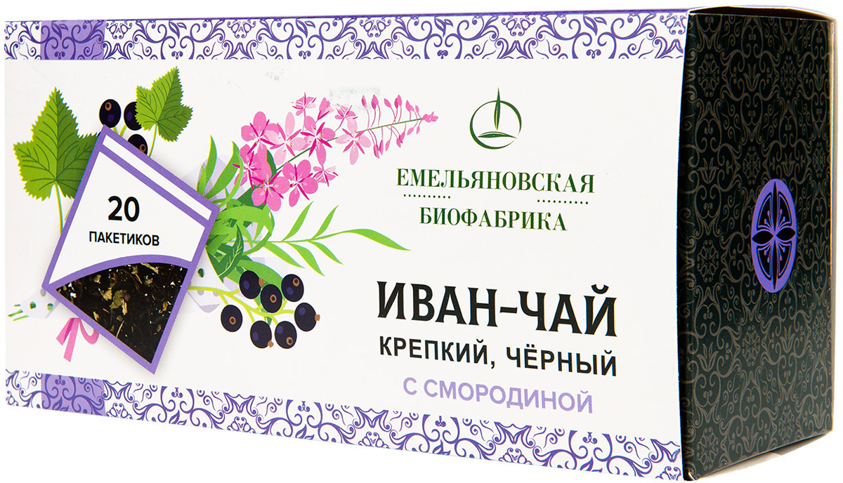 Иван-чай ферментированный с листьями смородины | Емельяновская Биофабрика