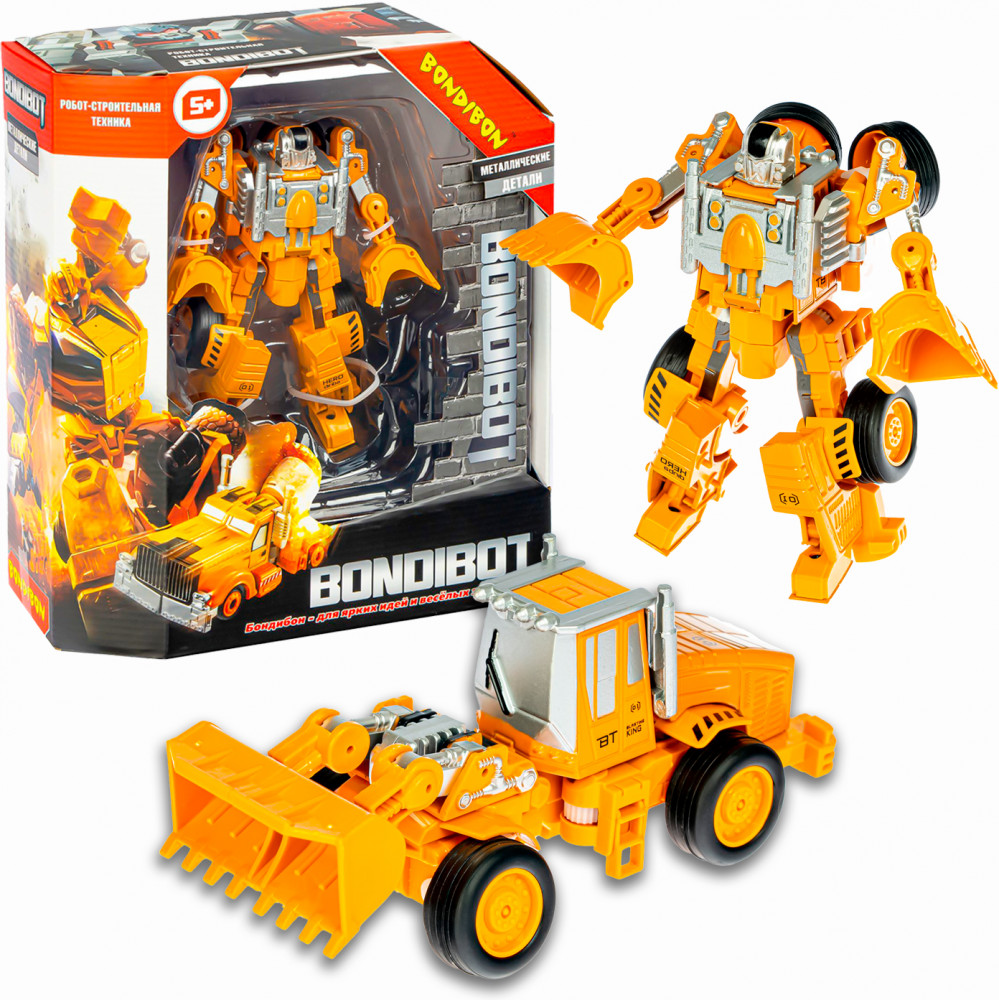 Трансформер «Трактор с ковшом» | Bondibot | Bondibon