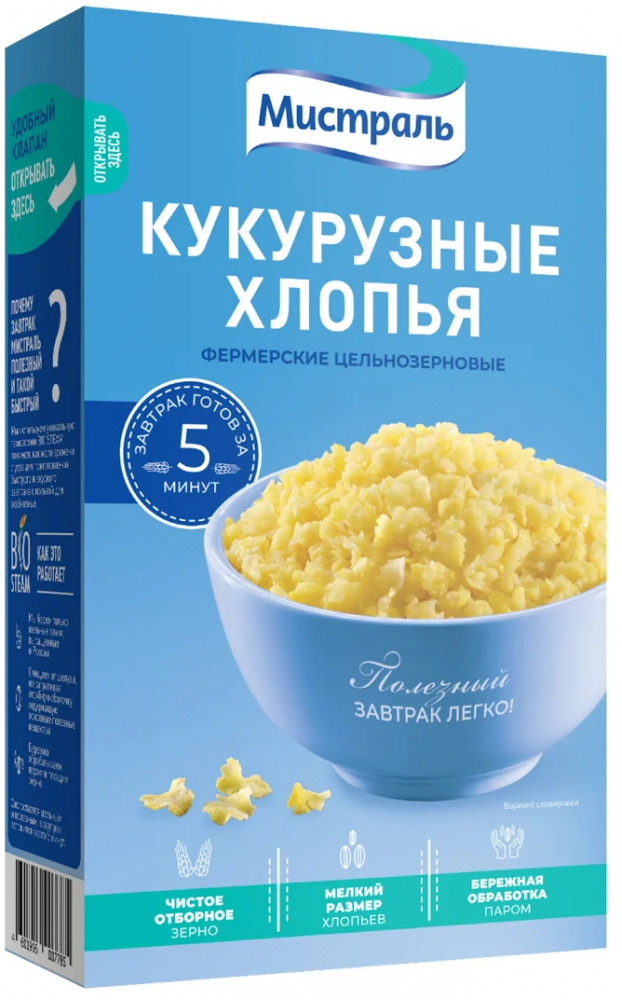 Хлопья «Фермерские кукурузные» | Мистраль