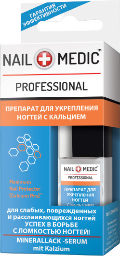 Укрепитель для ногтей с кальцием | Nail medic | Ines Cosmetics