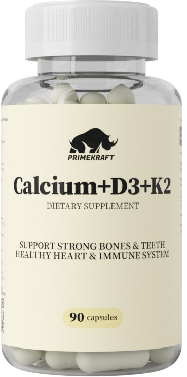 Капсулы «Calcium+D3+K2» | PRIMEKRAFT