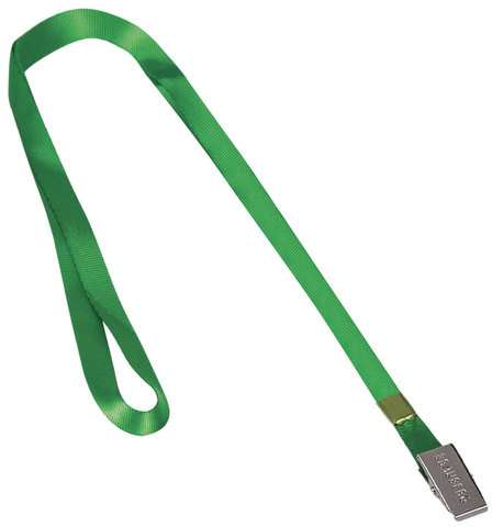 Шнурок текстильный для бейджа | Brauberg