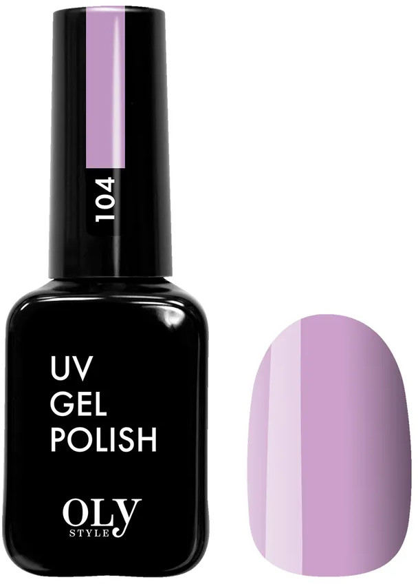 Гель-лак для ногтей, оттенок 104 Фиалковый | UV gel polish | Oly Style