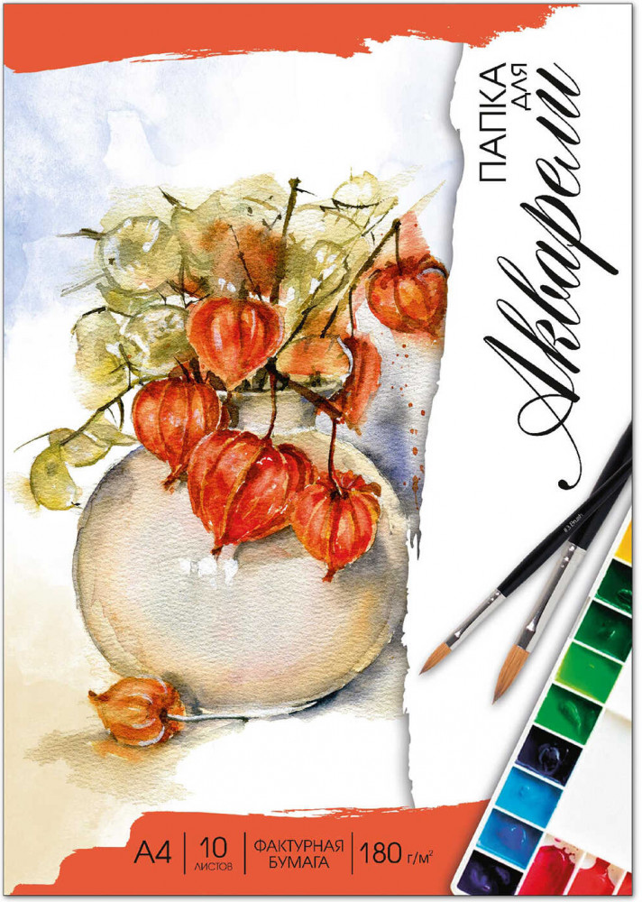 Папка для акварели «Букет физалиса» | Феникс +