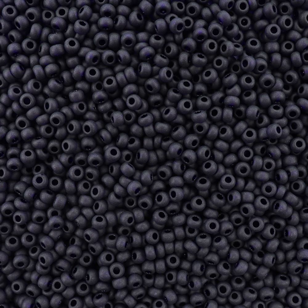 Бисер прозрачный матовый, цвет 30110 черный | Preciosa