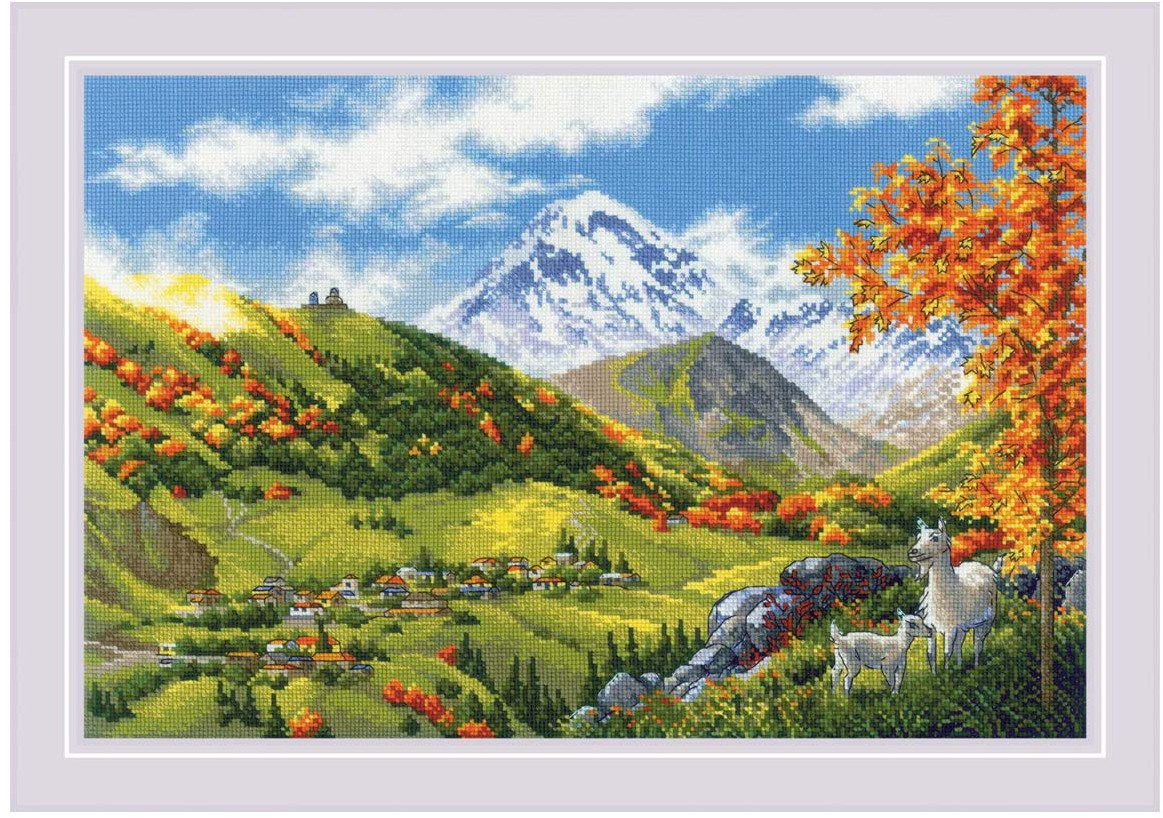Набор для вышивания «Горная деревня» | Риолис