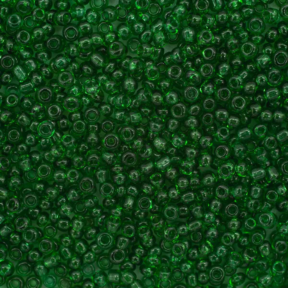 Бисер прозрачный, цвет 7B зеленый | Astra&Craft