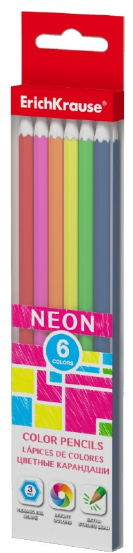 Набор карандашей цветных «Inspiration Neon» | Erich Krause