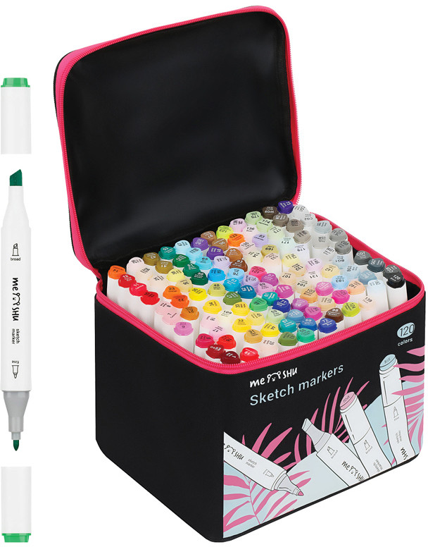 Набор маркеров двусторонних для скетчинга | Meshu