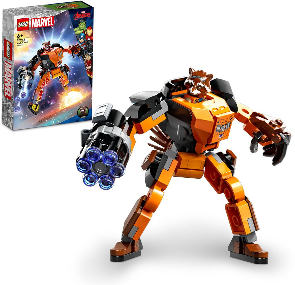 Конструктор Marvel 76243 Броня Ракеты. Rocket Mech Armor | LEGO Marvel | LEGO (ЛЕГО)