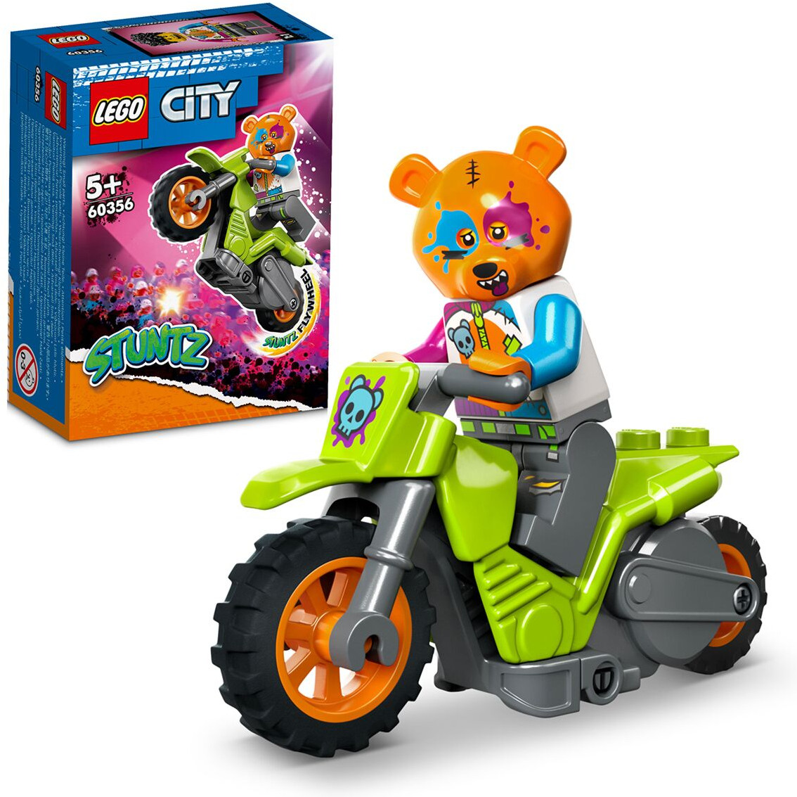 Конструктор City 60356 Трюковый мотоцикл с медведем. Bear Stunt Bike | LEGO City | LEGO (ЛЕГО)