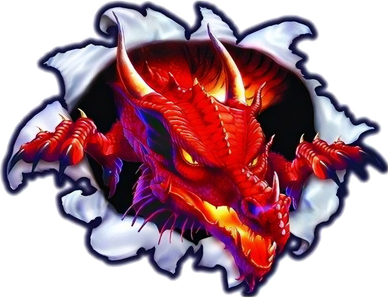 Наклейка на машину «Дракон» | A-sticker