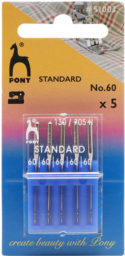 Набор игл машинных №60 | Standard | Pony