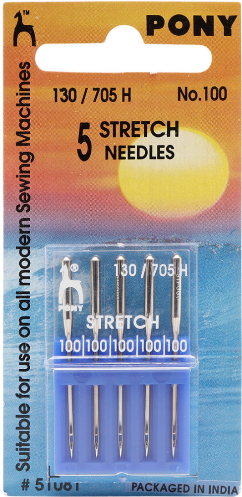 Набор игл для стрейчевых тканей №100 | Pony