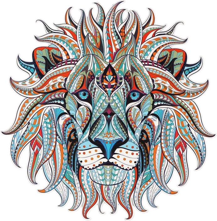 Термотрансфер «Лев» | Арт Узор