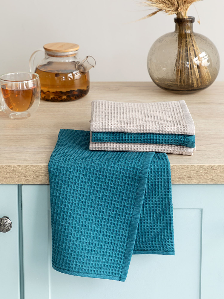 Комплект полотенец вафельных | Унисон