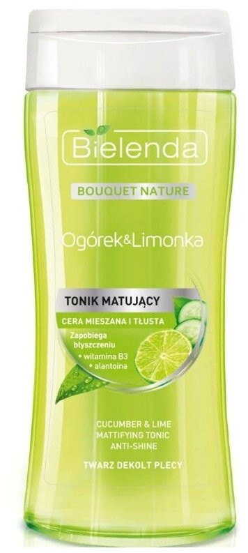Тоник для лица матирующий | Огурец&Лимонка | Bielenda