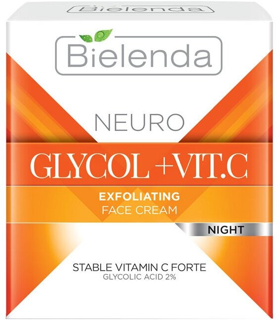 Крем для лица ночной отшелушивающий | Neuro Glicol + Vit. С | Bielenda