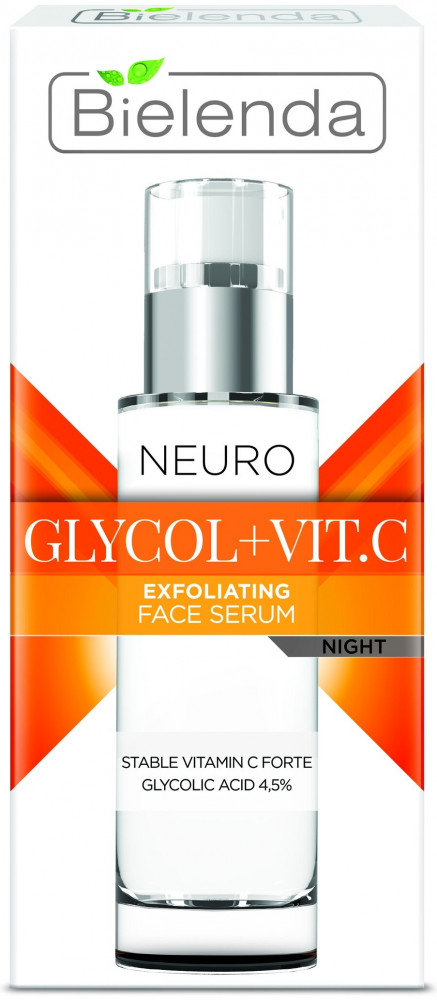 Сыворотка для лица омолаживающая отшелушивающая | Neuro Glicol + Vit. С | Bielenda