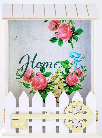 Ключница «Home» | Ключницы с полкой | Семейные традиции
