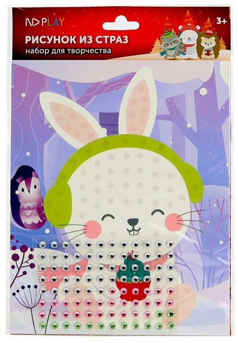 Рисунок из страз «Заяц» | ND Play
