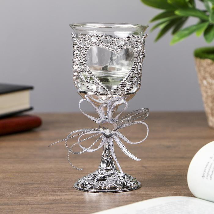 Подсвечник «Сердце и бант» | 14 Февраля